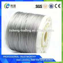 Stahldraht Seil in China hergestellt aisi 316 Edelstahl Drahtseil